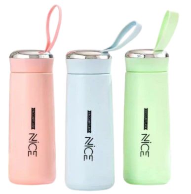 Nice Premium Glass & Plastic Water Bottle