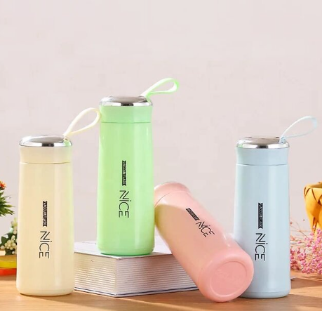Nice Premium Glass & Plastic Water Bottle